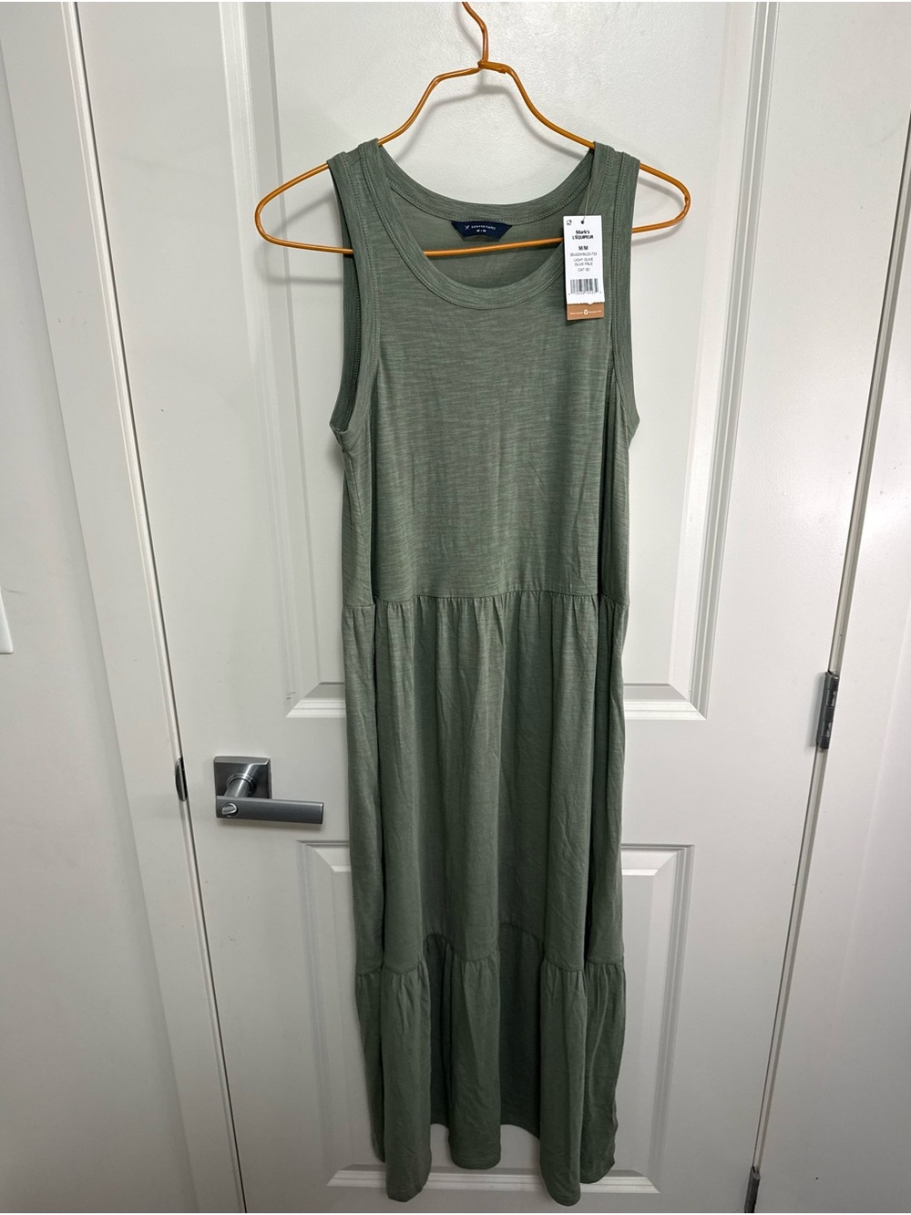 NEW Denver Hayes Sleeveless Below Knee Dress - Olive Green in size M